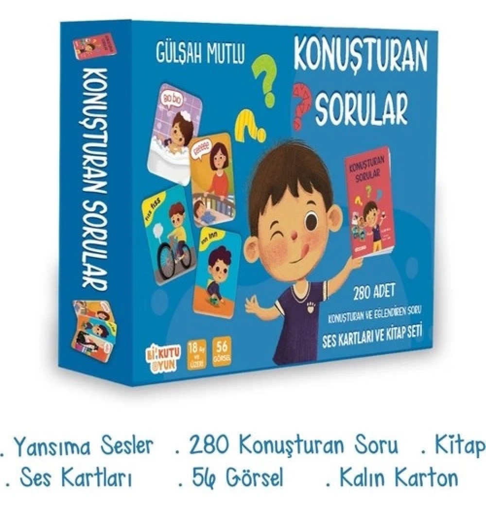 Konuşturan Sorular Ses Kartları Ve Kitap Seti Bikutu Oyun