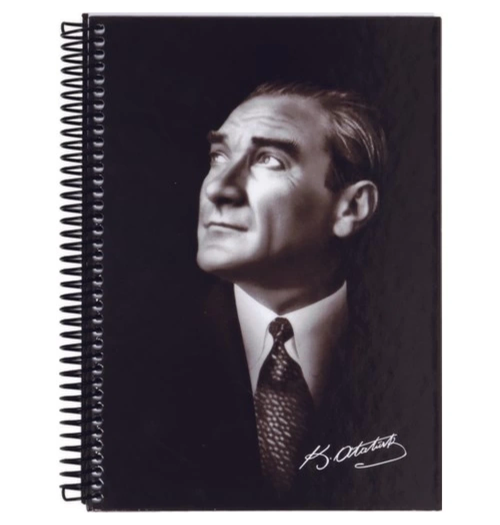 Keskin Color 17X24 120 Yp Çizgili Spiralli Sert Kapak Atatürk Defteri Kod:410781-99