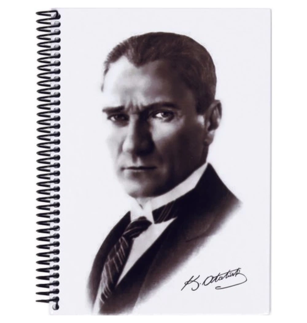 Keskin Color 17X24 120 Yp Çizgili Spiralli Sert Kapak Atatürk Defteri Kod:410781-99