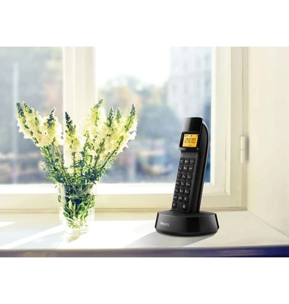 Phılıps Kablosuz Telefon Siyah D1401B