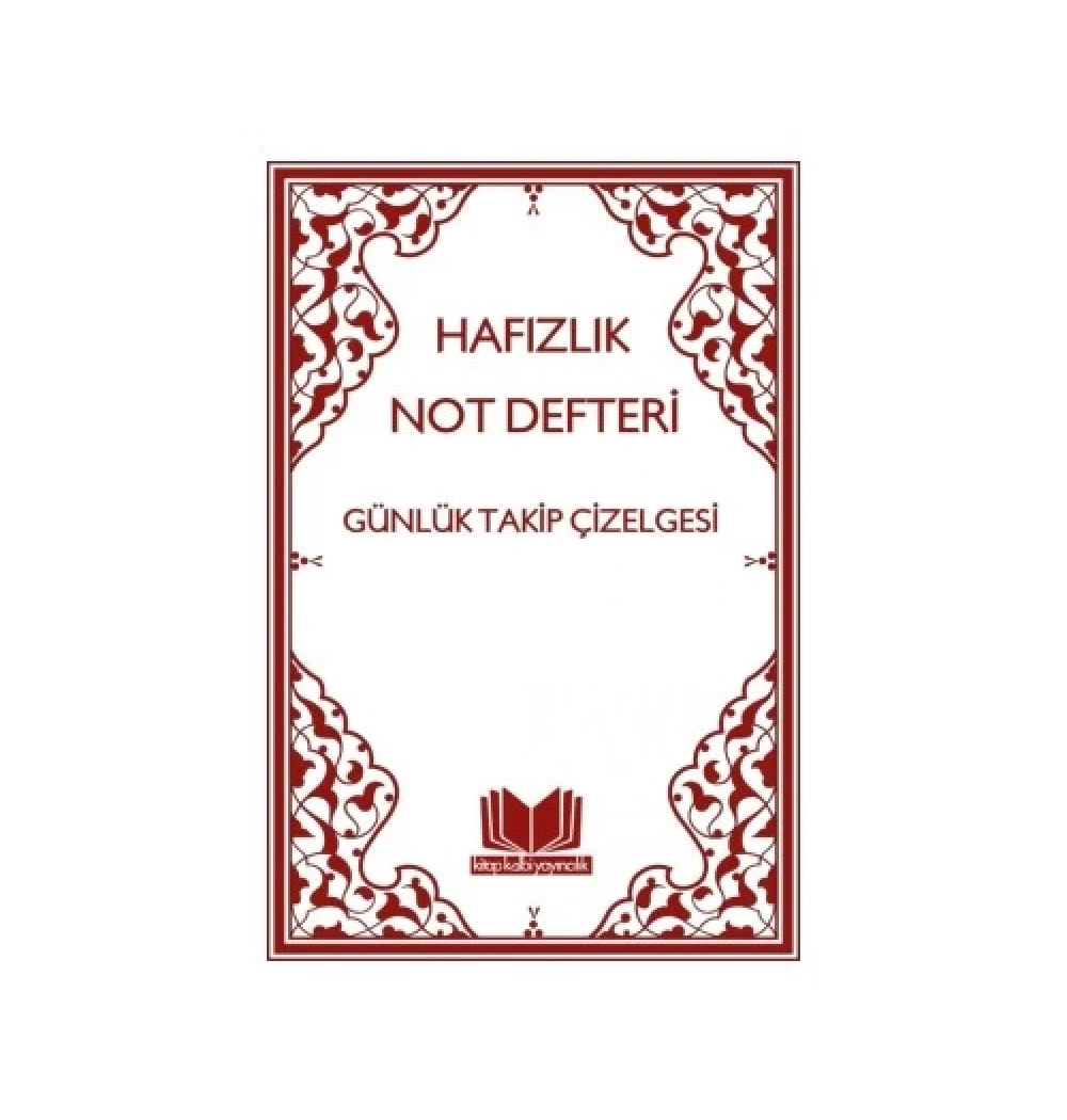 Hafızlık Not Defteri Günlük Takip Çizelgesi  Kitap Kalbi