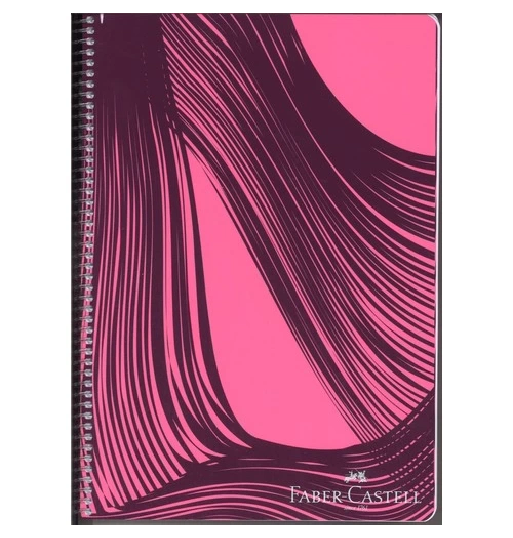 Faber Castell Defter Waves Pp Kapak Spiralli 80 Yaprak Kareli 5075000435000