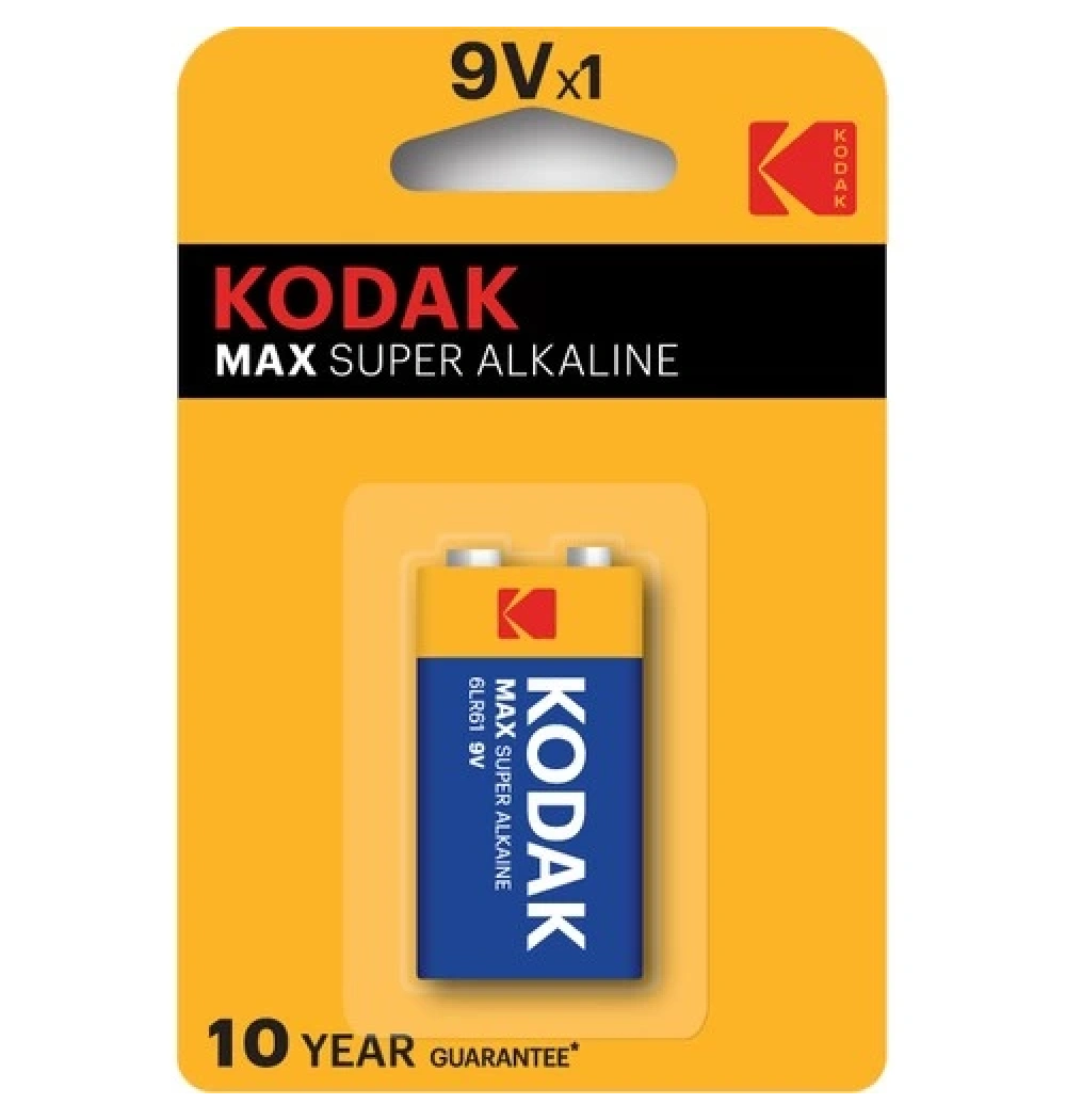 Kodak Max 1 Adet Alkalin 9 Volt Pil 281330