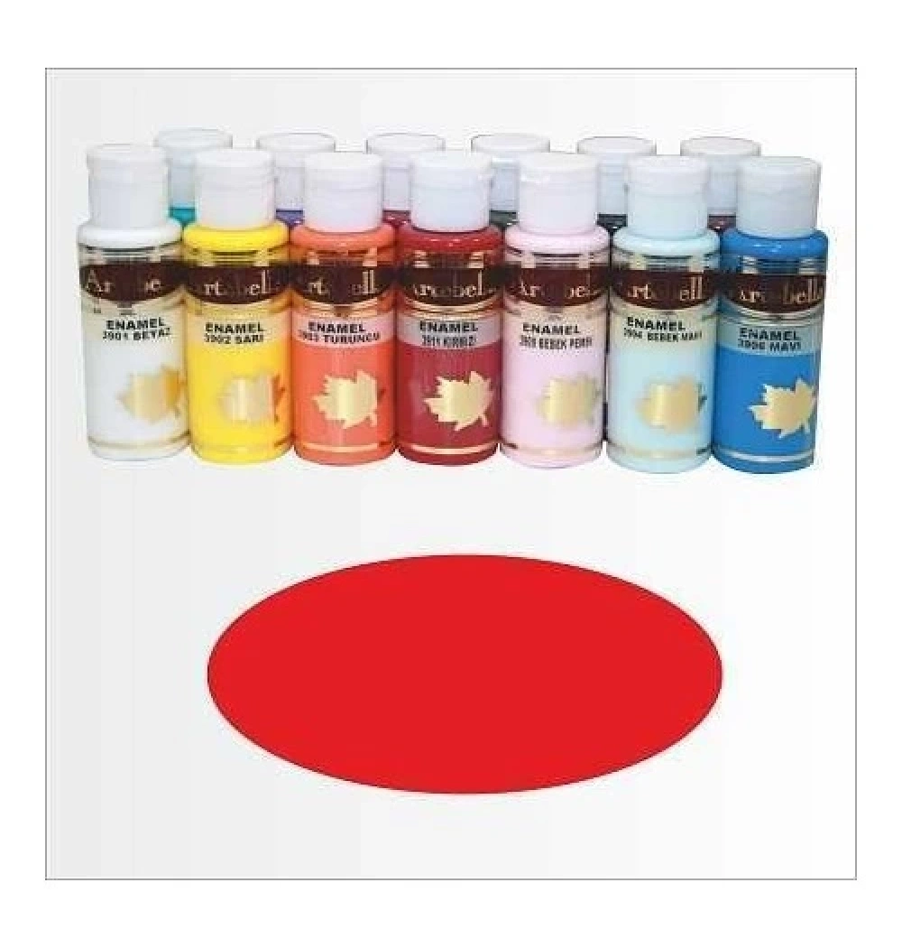 Artebella Enamel Cam Ve Serami̇K Boyasi Kirmizi 3911 70 Cc