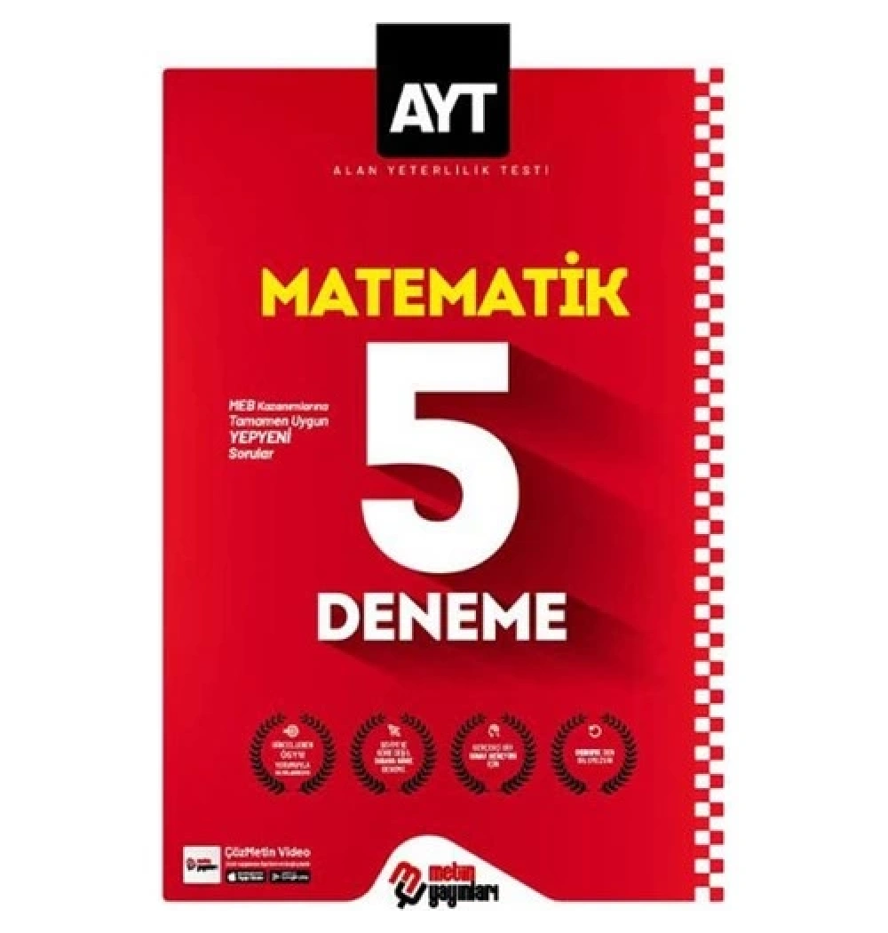 Ayt Matematik 5 Li Deneme Sınavı Metin Yayın