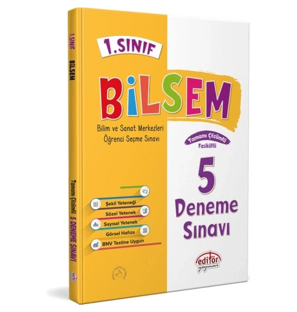 Editör 1.Sınıf Bilsem 5 Deneme Sınavı
