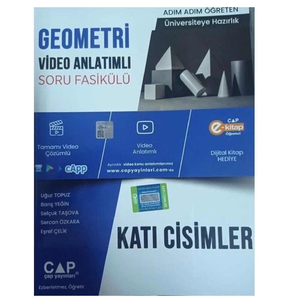 Çap Üniv Sın Haz.Geometri Video Anlatımlı Soru Fasikülü Katı Cisimler