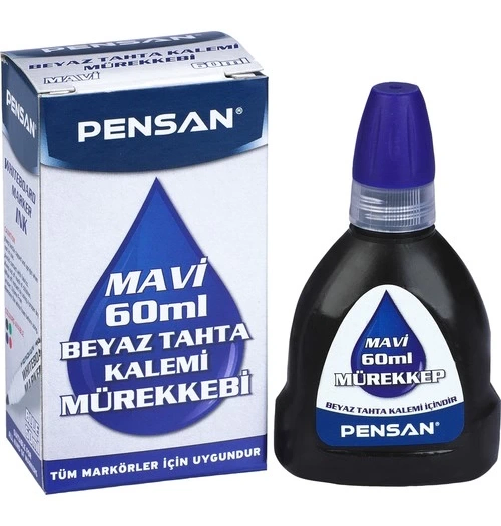Pensan 4004 Mavi Tahta Kalem Mürekkebi 60 Ml