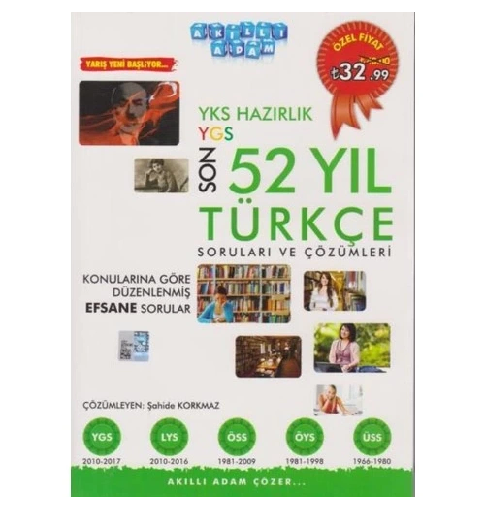 Akıllıadam Yks Türkçe Son 52 Yıl Çıkmış Sorular