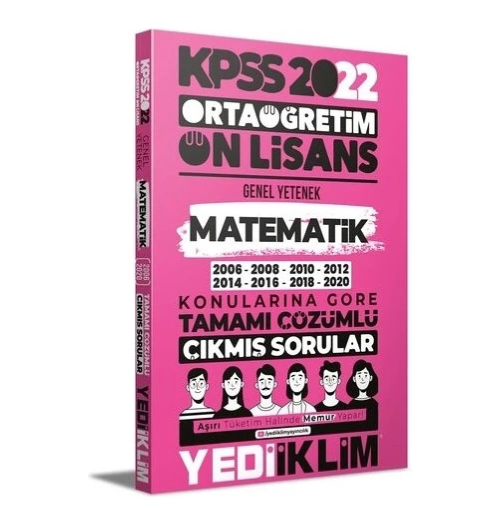 Kpss 2022 Ortaöğretim Önlisans Gy Matematik Çıkmış Çözümlü Sorular  Yediiklim