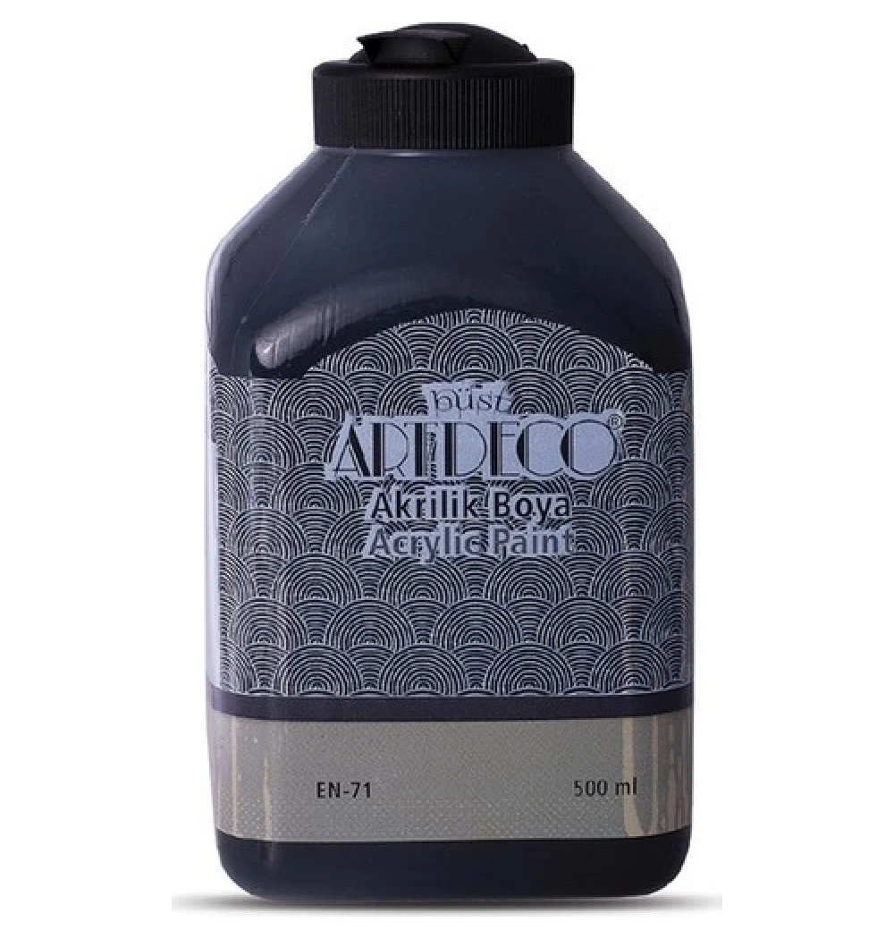 Lisans Artdeco Akrilik Boya 500 Ml Siyah  Lv-Y-070L-3618