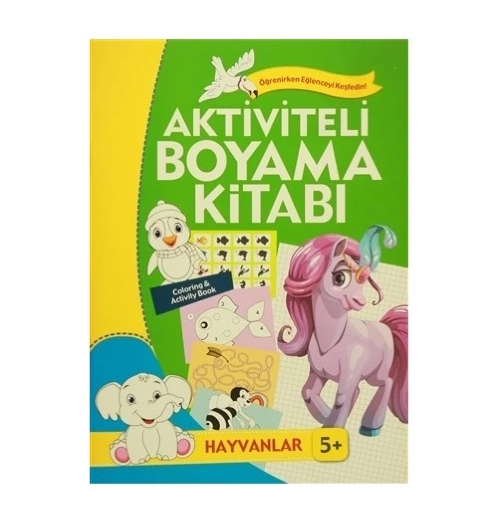 Aktiviteli Boyama Kitabı +5 Taşıtlar Koloni-Mikro