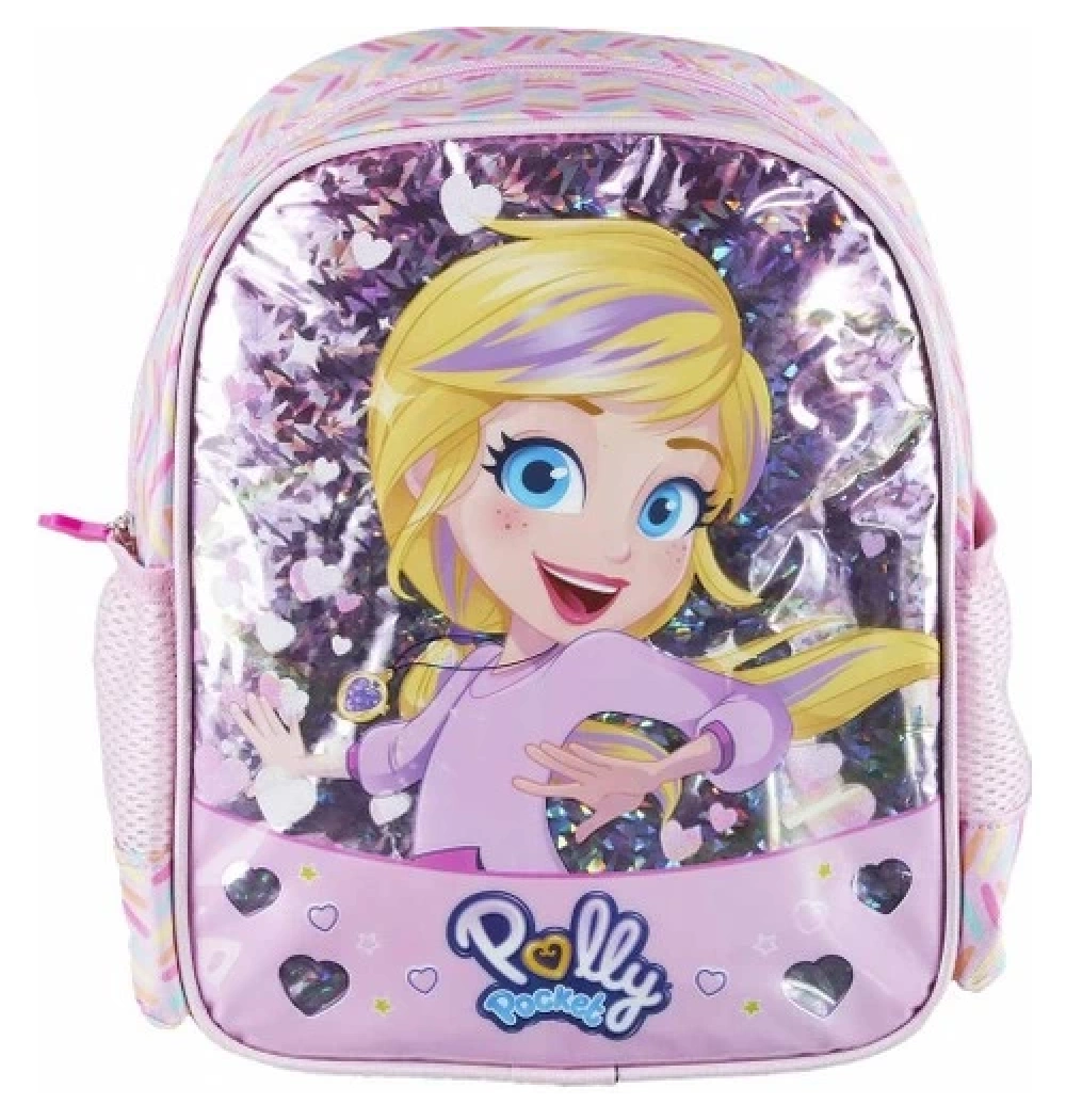 Polly Pocket Anaokul Çantası Toz Pembe Özkara Çanta