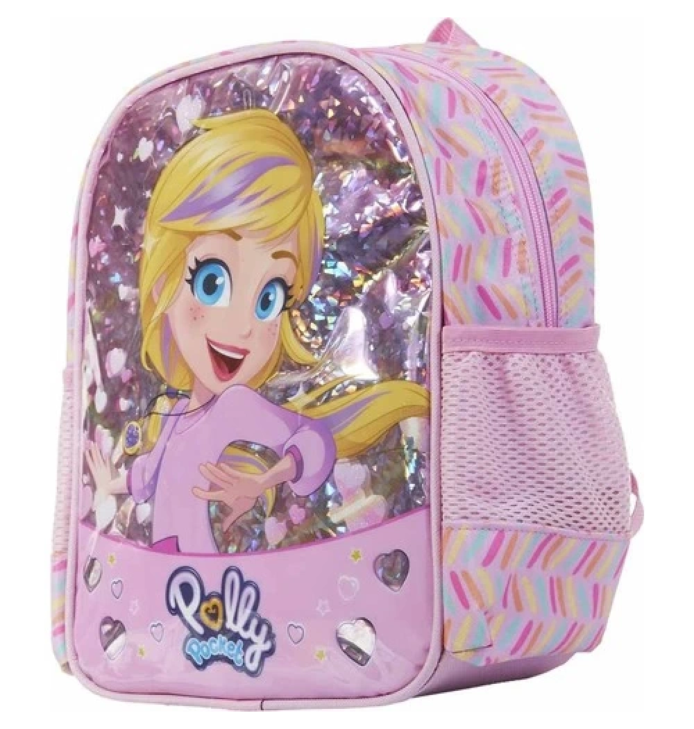 Polly Pocket Anaokul Çantası Toz Pembe Özkara Çanta