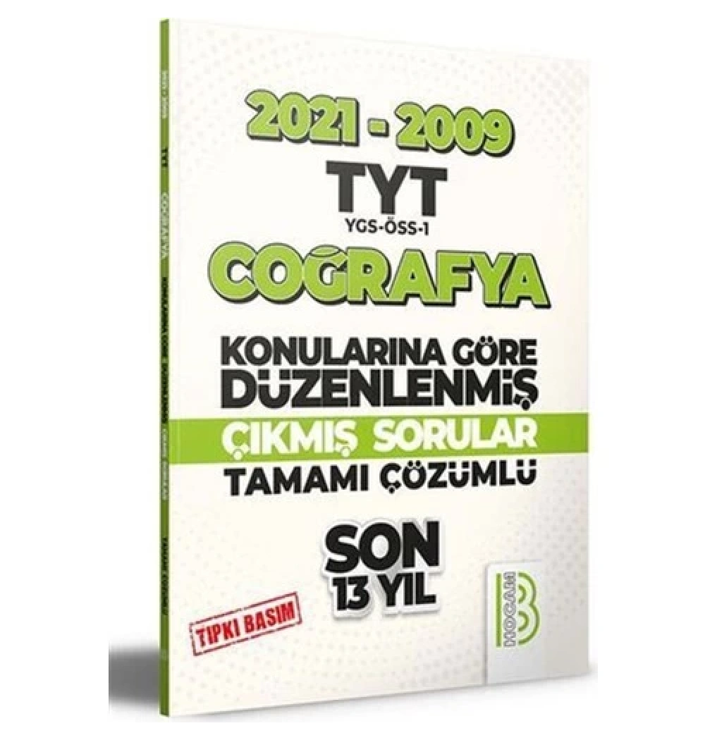 Tyt Coğrafya 2009-2021 Çıkmış Sorular Ve Çözümleri  Benimhocam