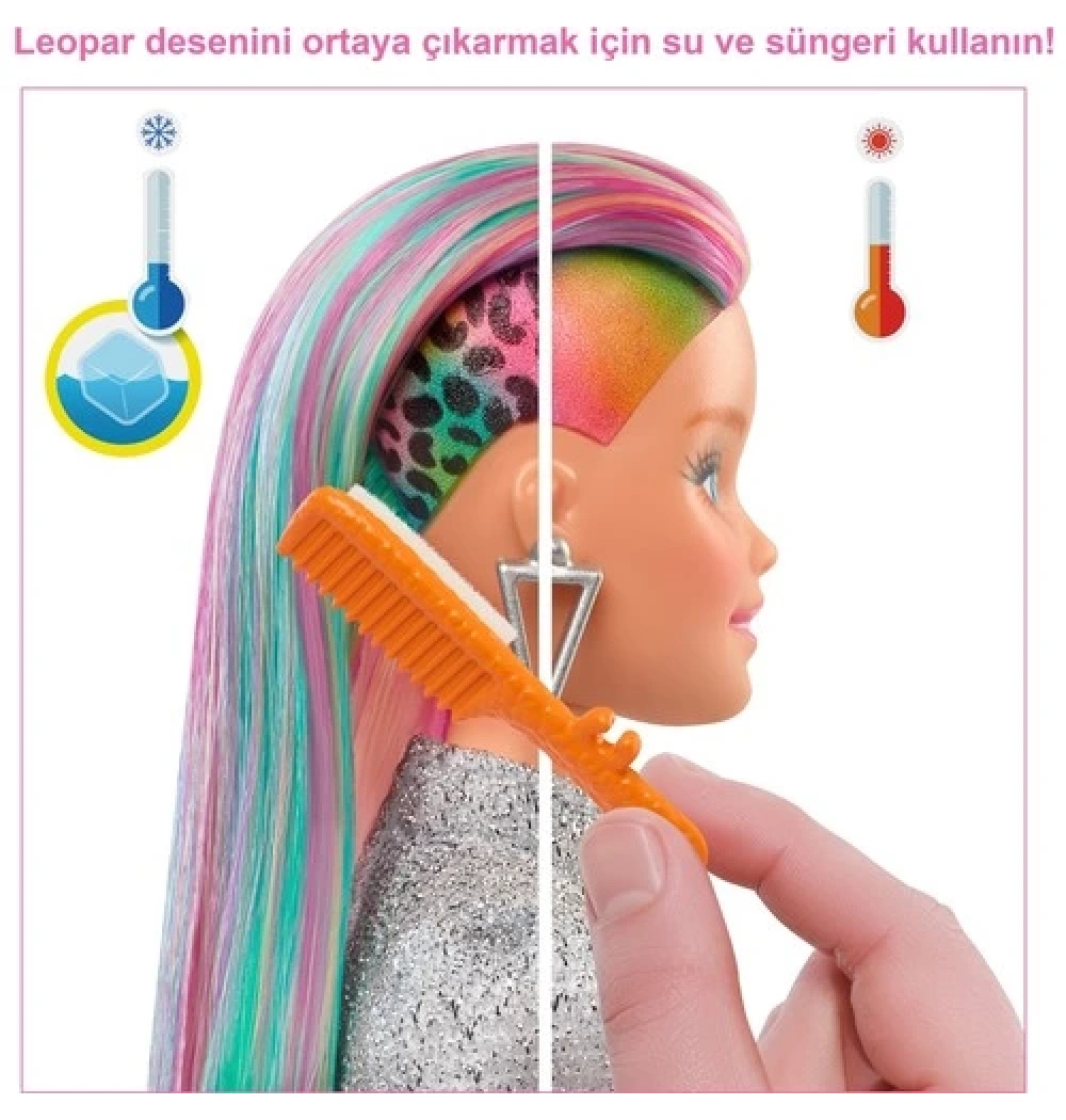 Mate Grn81 Barbıe Leopar Desenli Saçlar