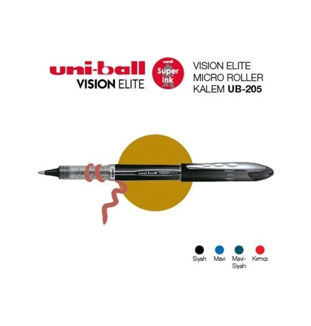 Uniball Ub-205 Vısıon Elıte 0.5 Roller Kalem Kırmızı