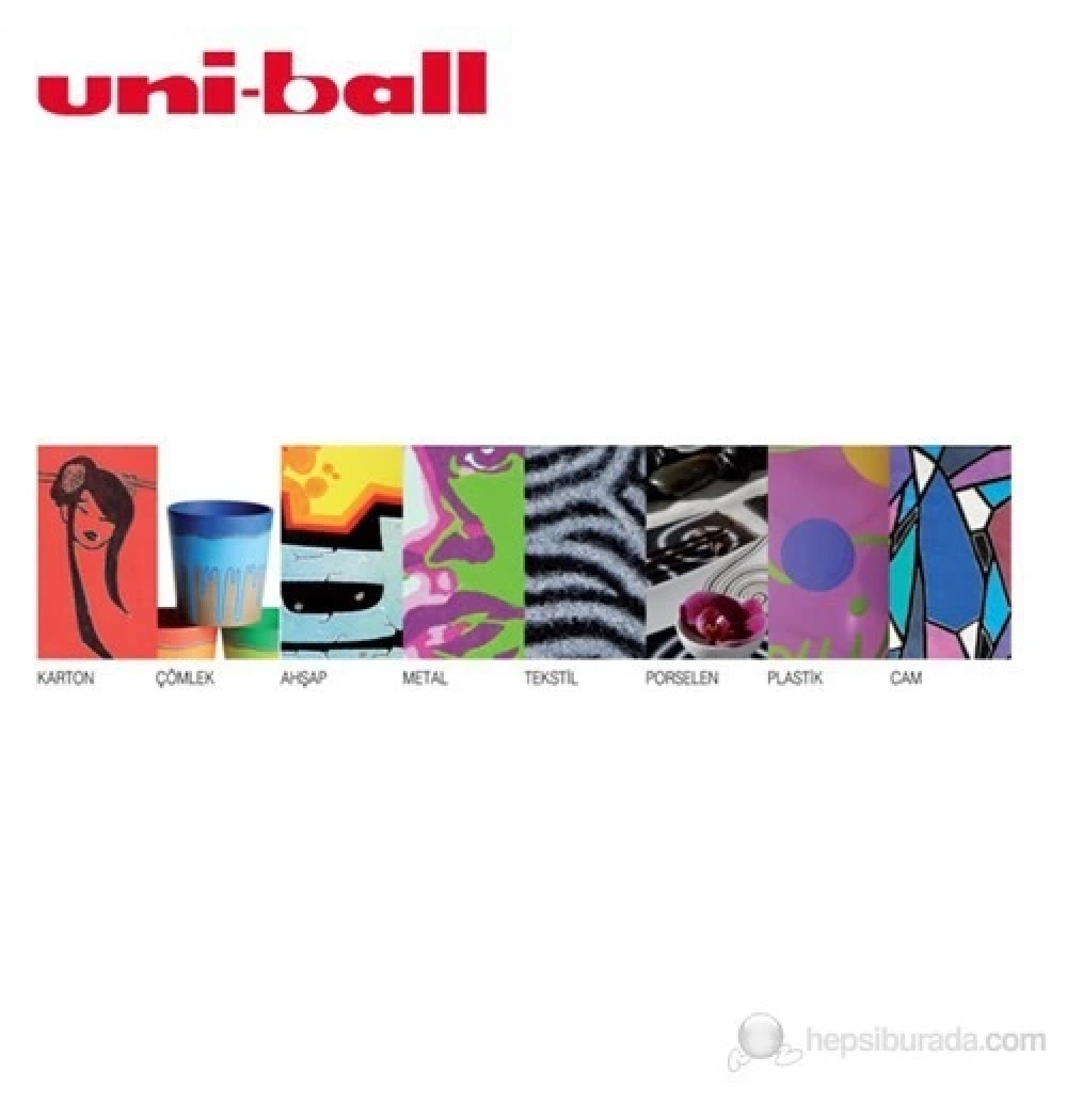 Uni Posca 1.8-2.5 Su Bazlı Poster Markörü M.Mavi Pc-5M