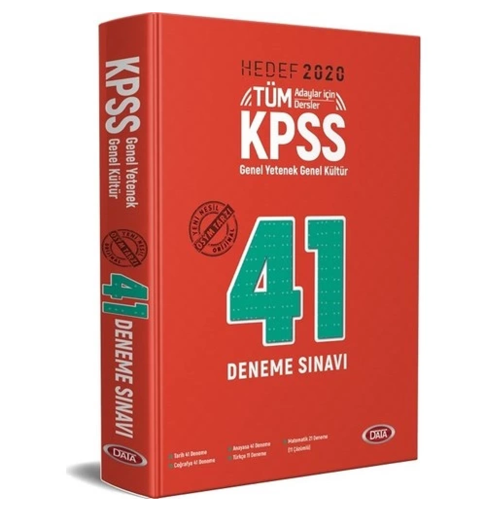 Data 2020 Kpss  G.Kültür G.Yetenek Tüm Adaylar 41 Deneme