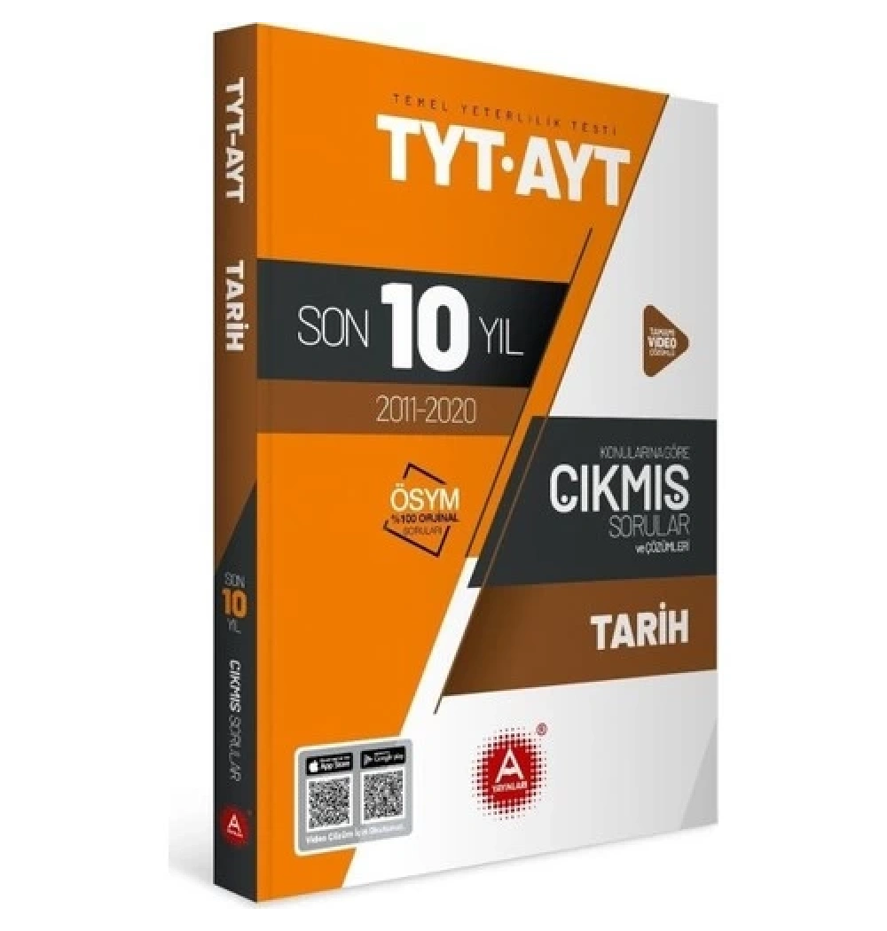 Tyt Ayt Tarih 2011-2020 Son 10 Yıl Çıkmış Sorular A Yayınları