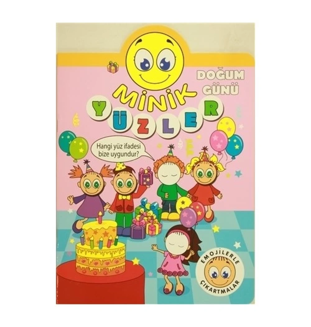 Emojil Çıkartmalar Minik Yüzler Doğum Günü   Koloni