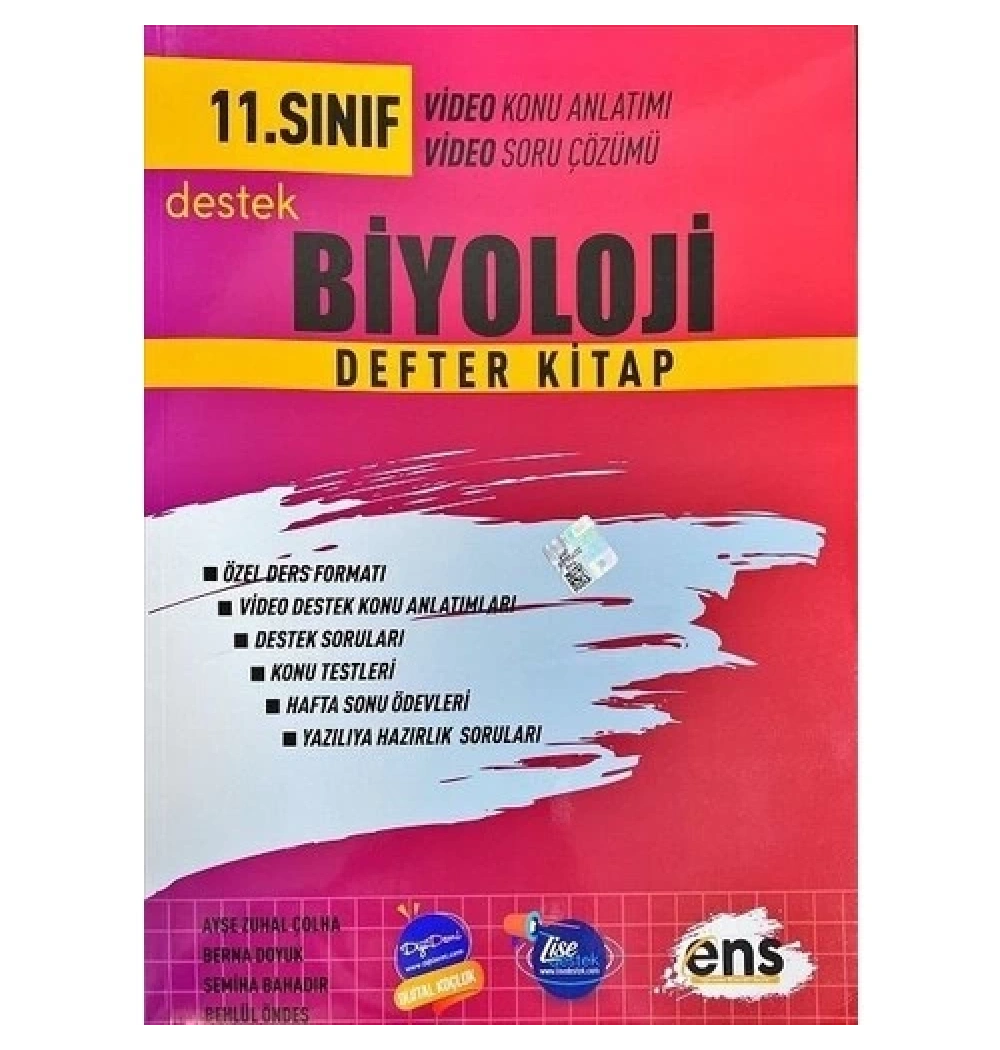 Ens 11.Sınıf Biyoloji Defter Kitap