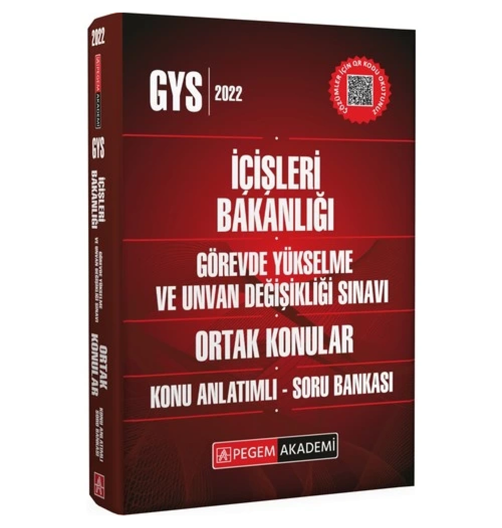 Pegem 2023 Gys İçişleri Bakanlığı Orta Konular Konu Anlatımlı Soru Bankası