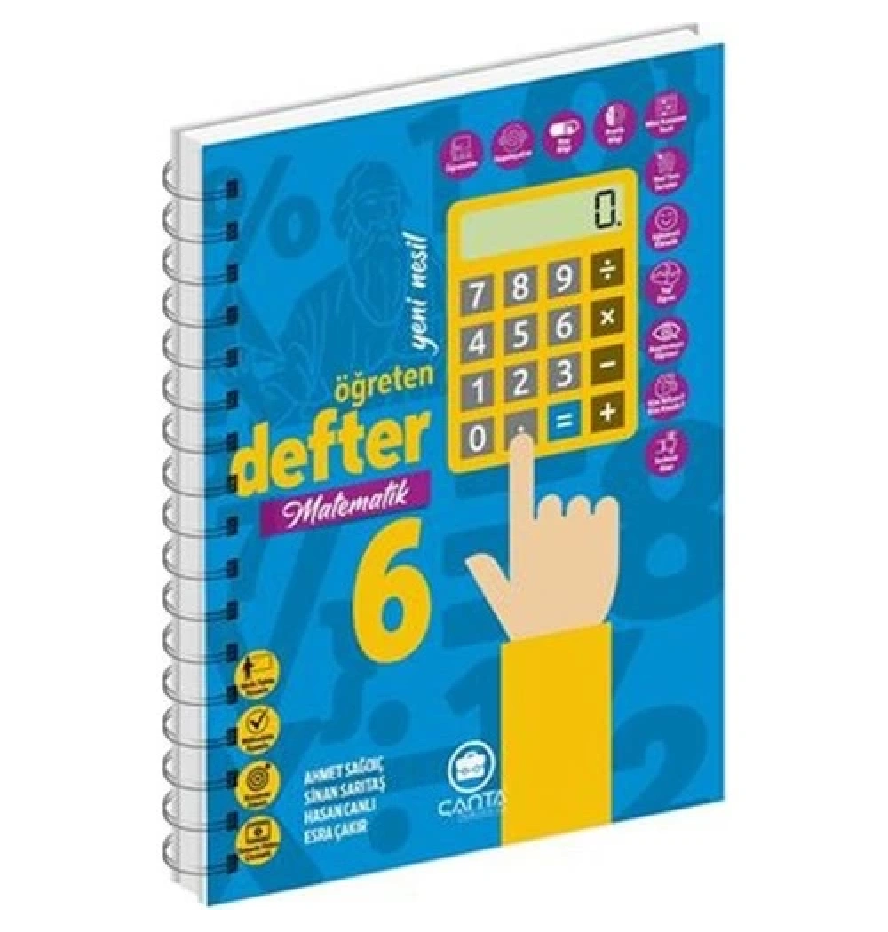 Çanta 6.Sınıf Matematik Öğreten Defter