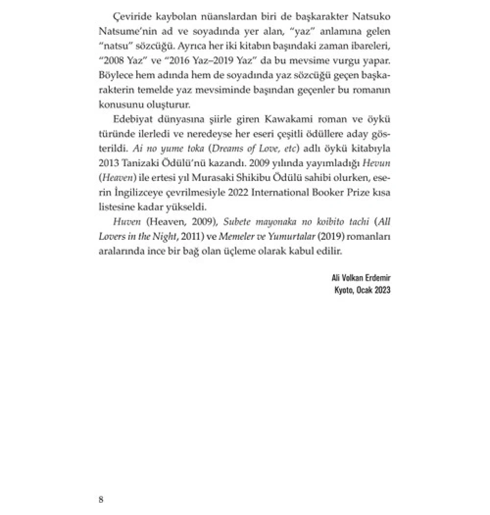 Memeler Ve Yumurtalar  Mieko Kawakami  Doğan Yayın