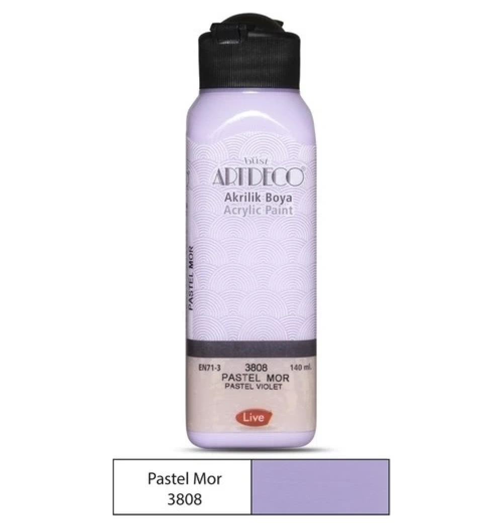 Lisans Artdeco Akrilik Boya 140 Ml Pastel Mor Lv-Y-070R-3808