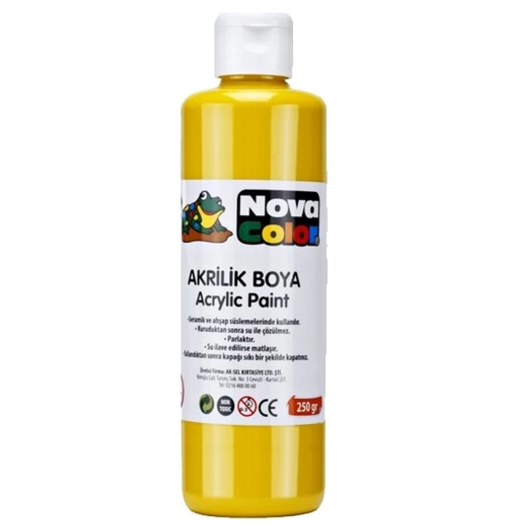 Nova Color Akrilik Boya 250 Gr Sarı Nc-430