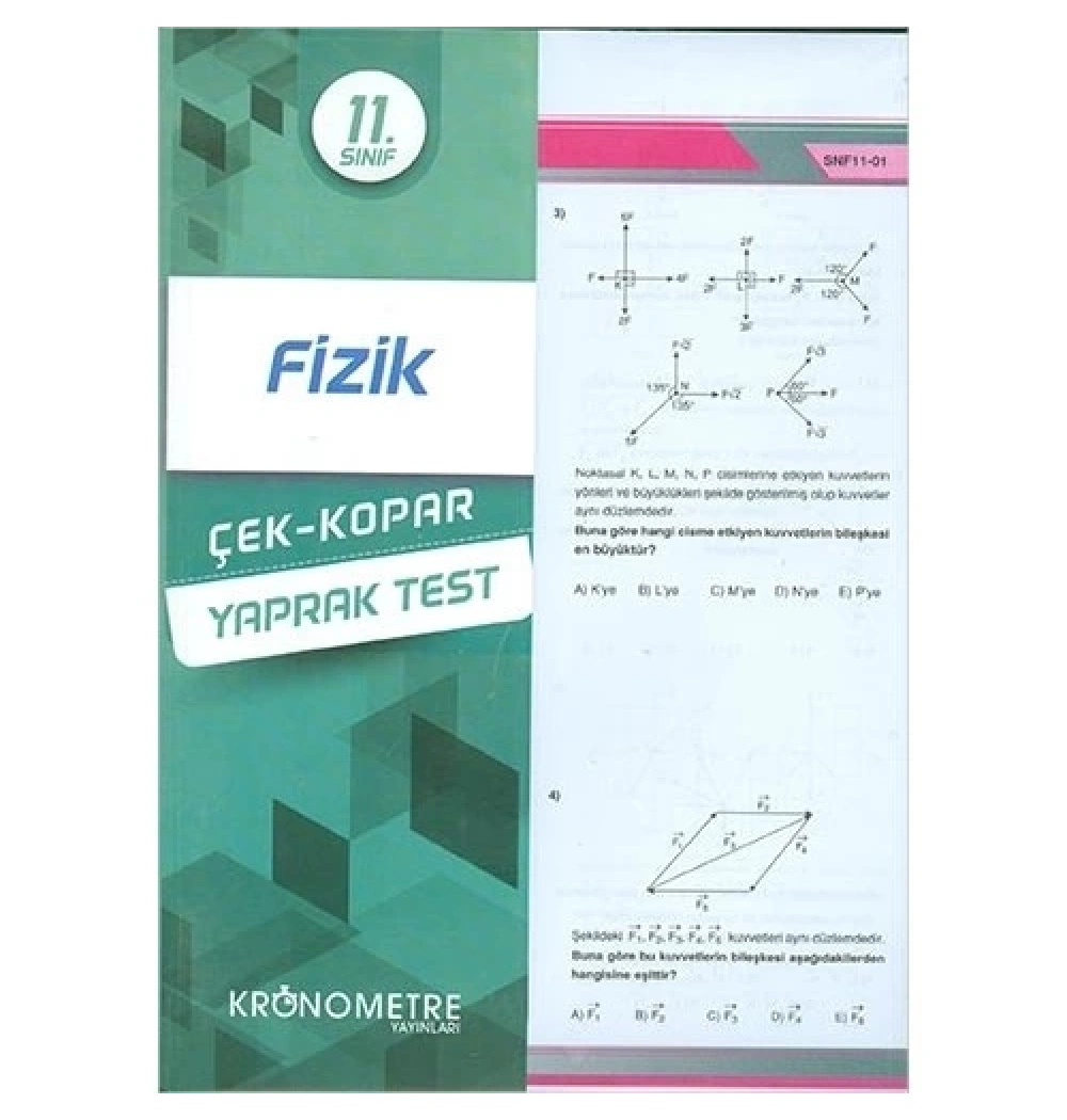 11.Sınıf Fizik Yaprak Test   Kronometre