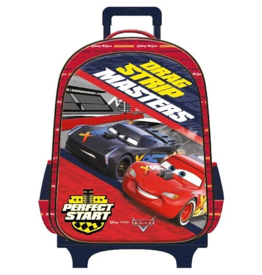 Mikro 5070 Cars İlkokul Çantası Çekçekli Salto Masters