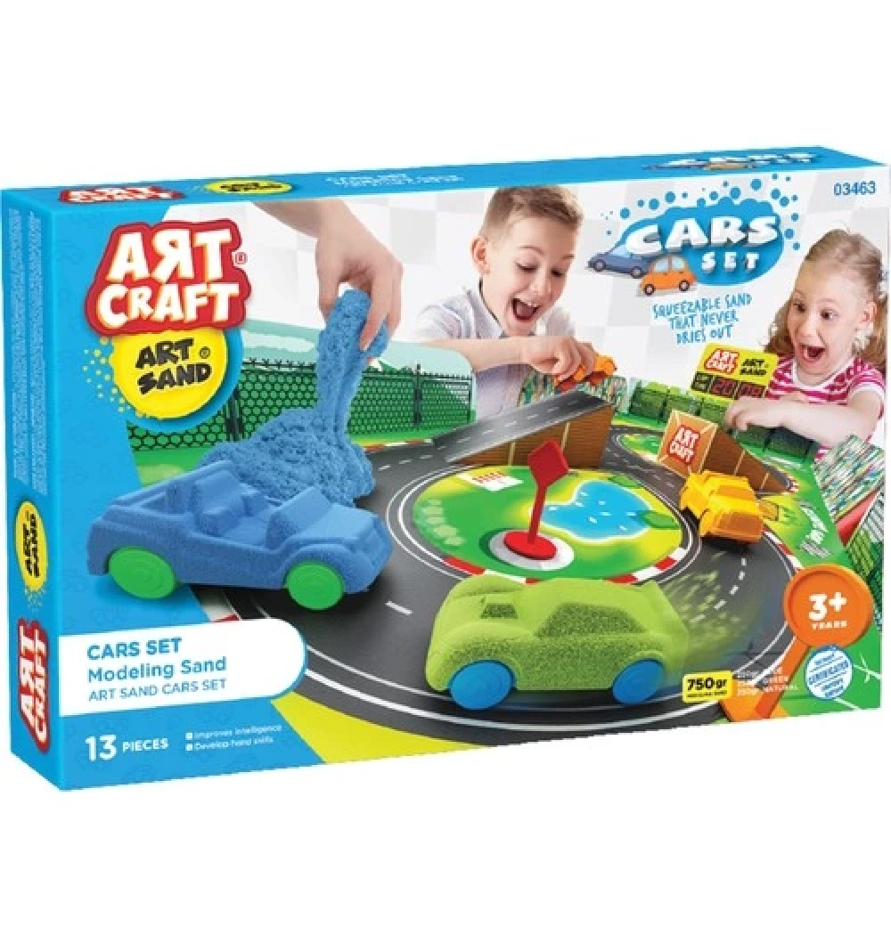 Art Craft Kinetik Kum Arabalar Seti 750 Gr