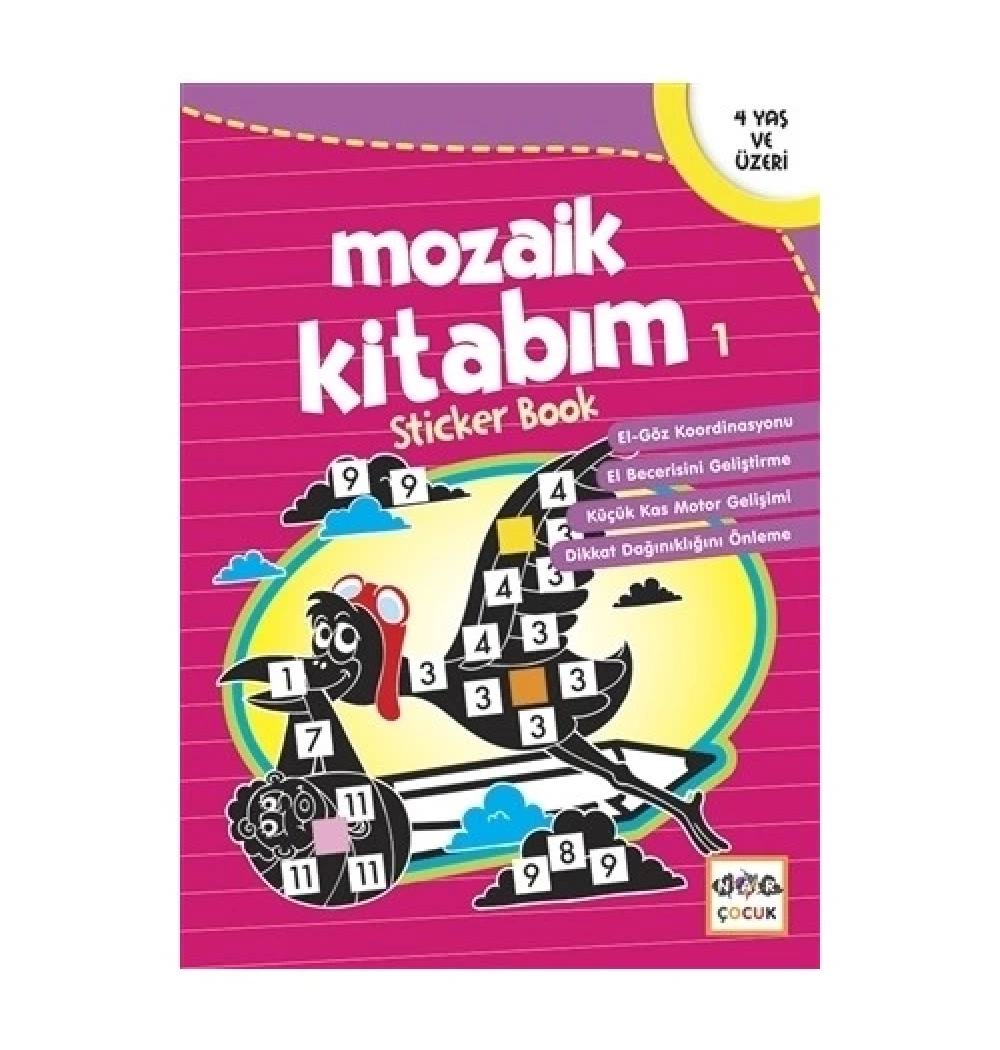 Mozaik Etkinlik Kitabım 1 Sticker Book 4+ Yaş