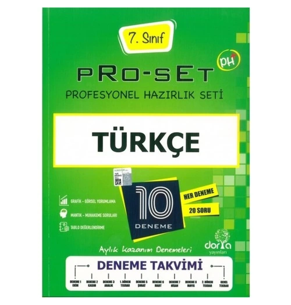 Dorya 7.Sınıf Türkçe Proset 10 Deneme