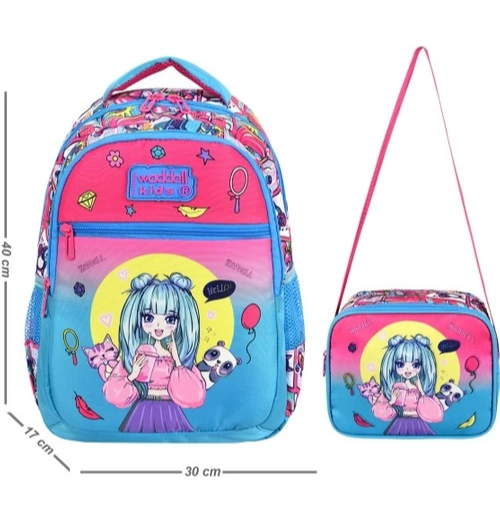 Lux İlkokul Çantası Desenli Sweet Gırl 24303 Özkara Çanta