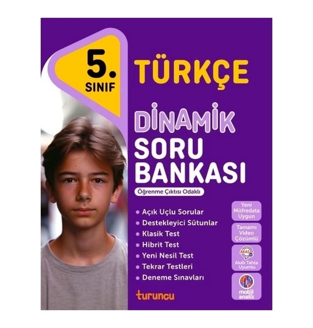 Turuncu 5.Sınıf Türkçe Dinamik Soru Bankası