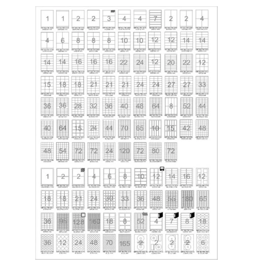 Tanex Tw-2280 22X12 Mm  Laser Etiket 100Lü
