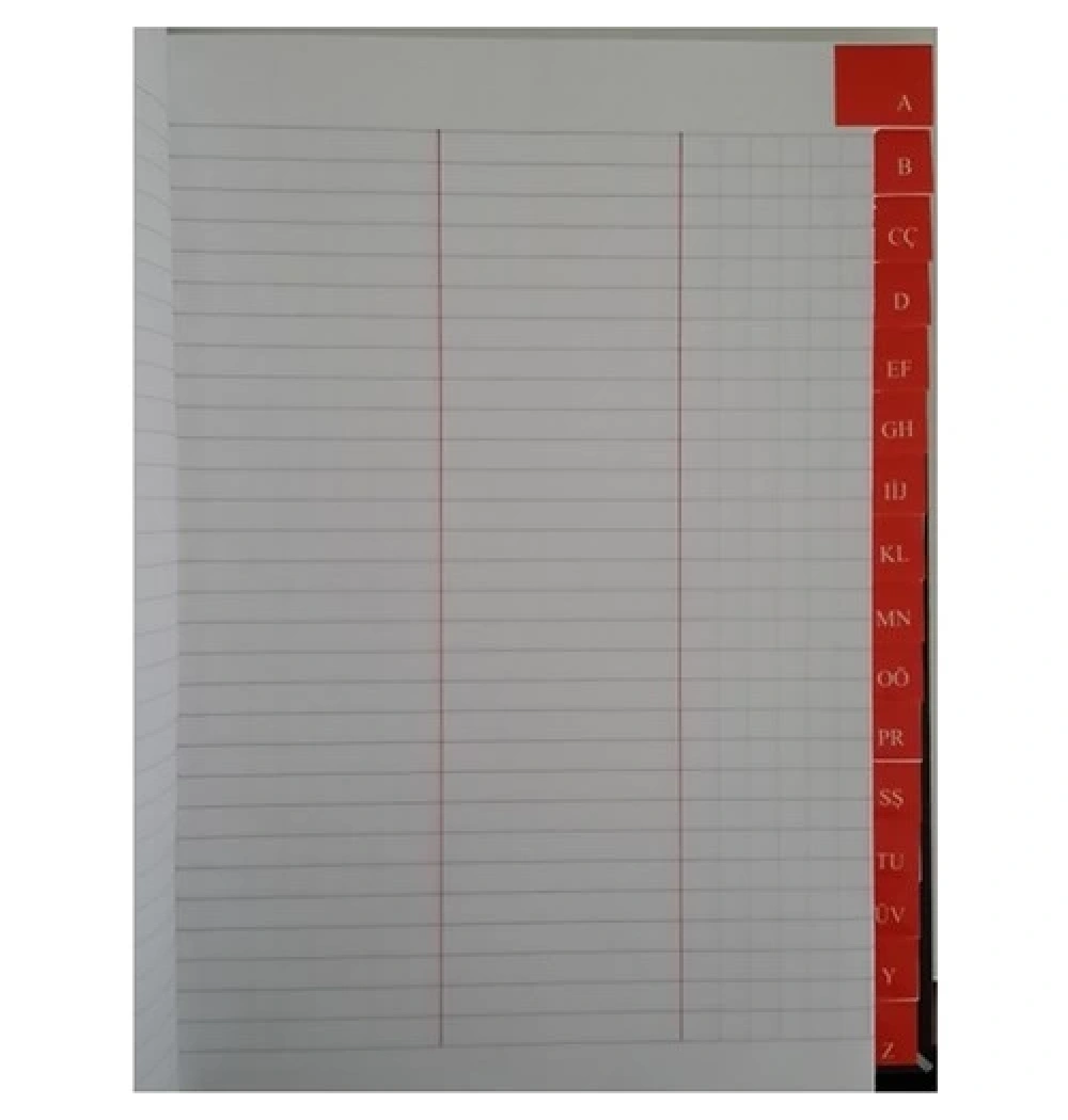 Sim Ticari Fihrist 16 Lı 20X28