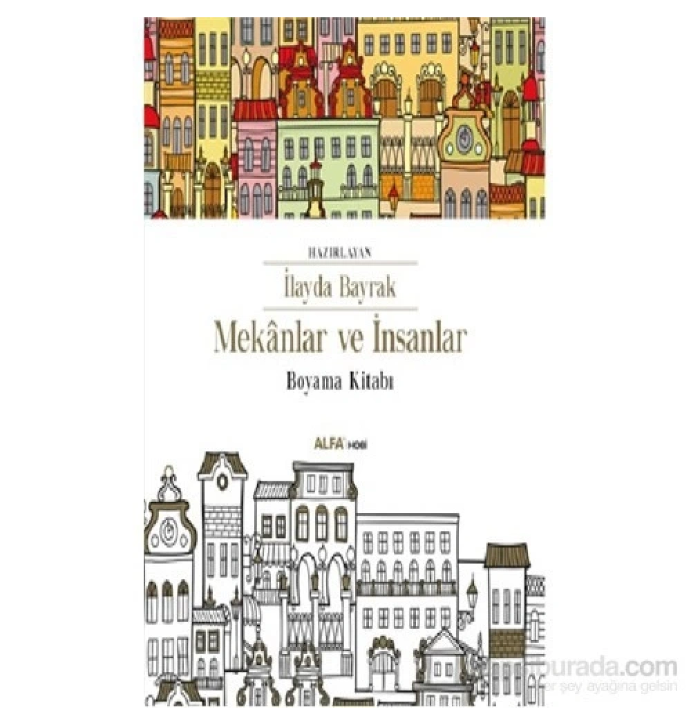 Mekanlar Ve İnsanlar Boyama Kitabı Alfa