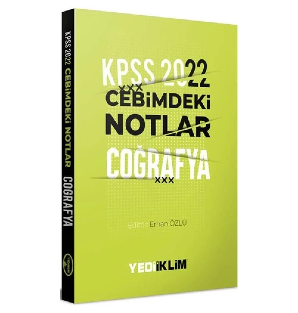 Kpss 2022 Coğrafya Cebimdeki Notlar Cep Kitabı  Yediiklim