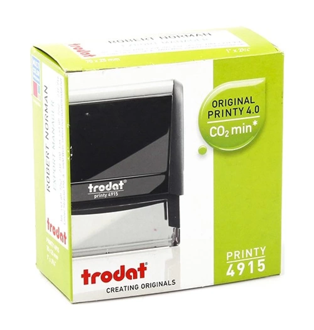 Trodat 4915 P4 Kaşe Yeşil Gövde, Siyah Keçe