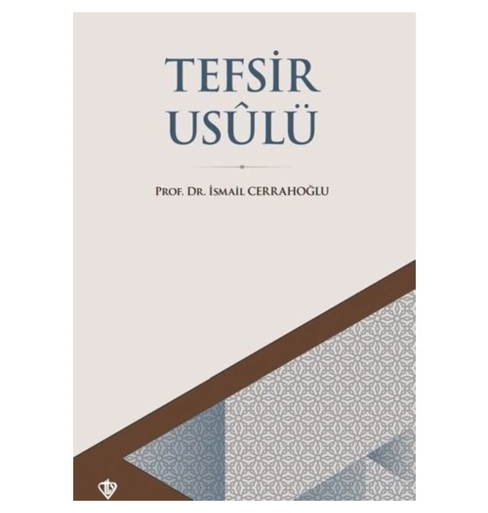 Tefsir Usulü İsmail Cerrahoğlu Diyanet Vakfı