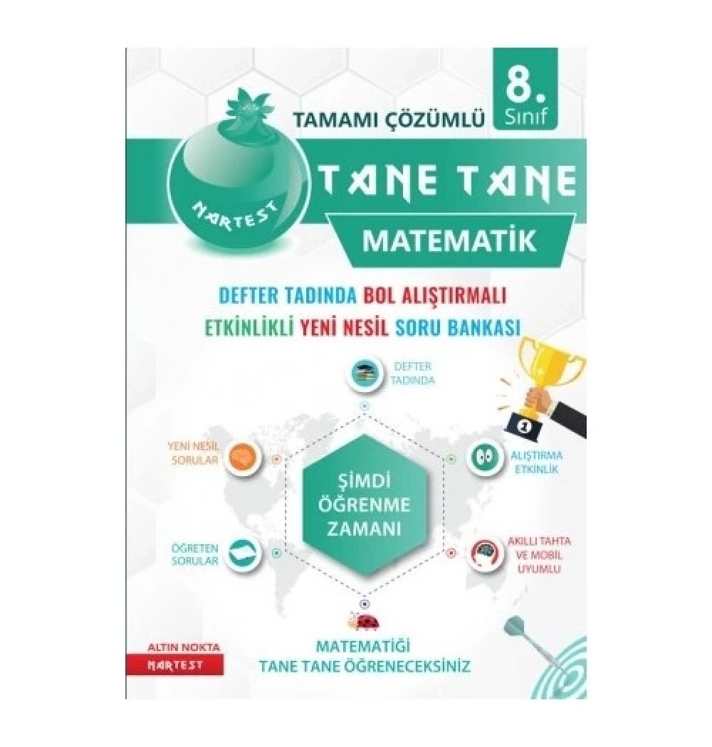 Nartest 8.Sınıf Yeşil Defter Tadında Tane Tane Matematik