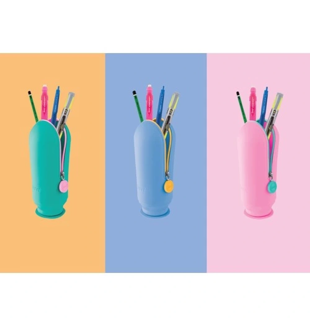 Serve Hoop Kalem Çantası Vakumlu Nane Yeşil