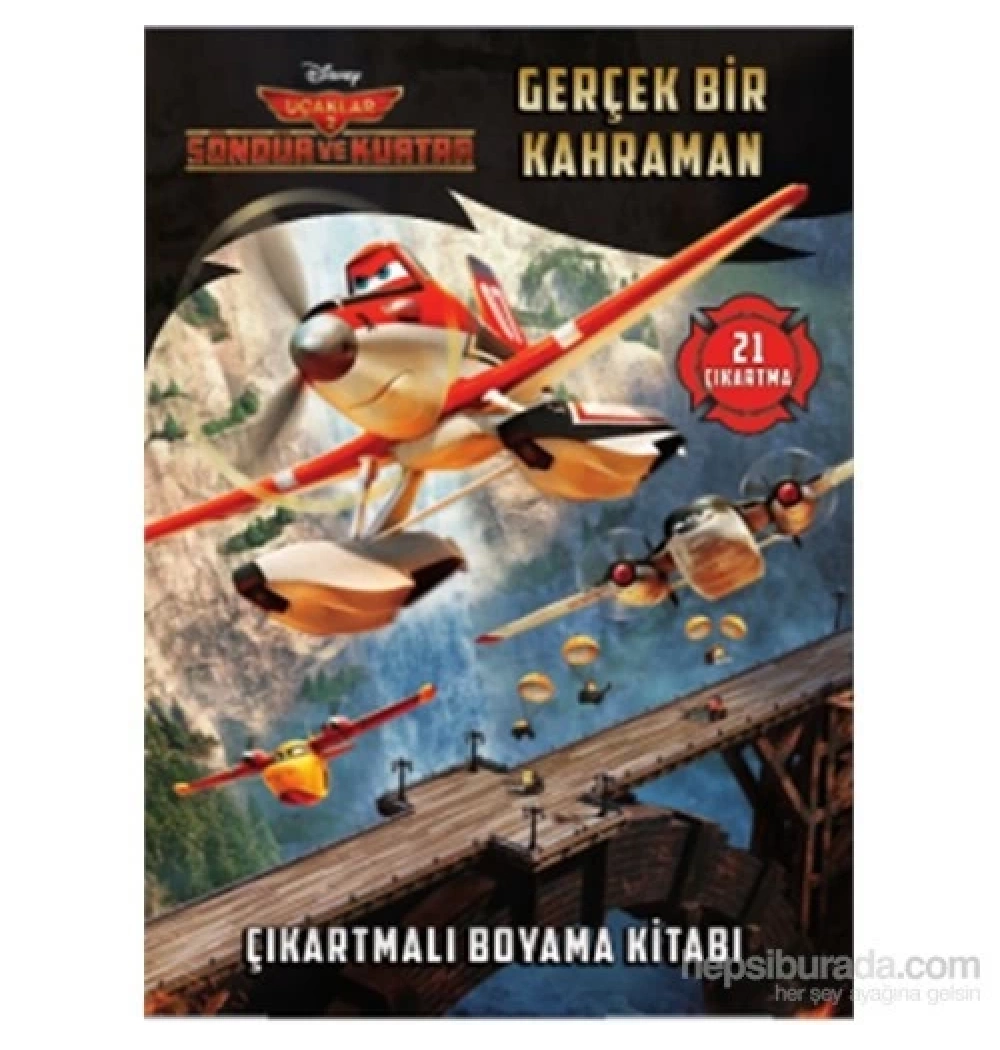 Gerçek Bir Kahraman Çıkartmalı Boyama Uçaklar  Disney