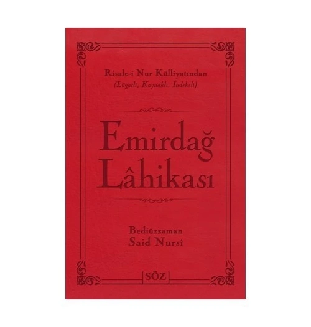 Emirdağ Lahikası  Büyük Boy 2 Renk Suni Deri  Söz Basım