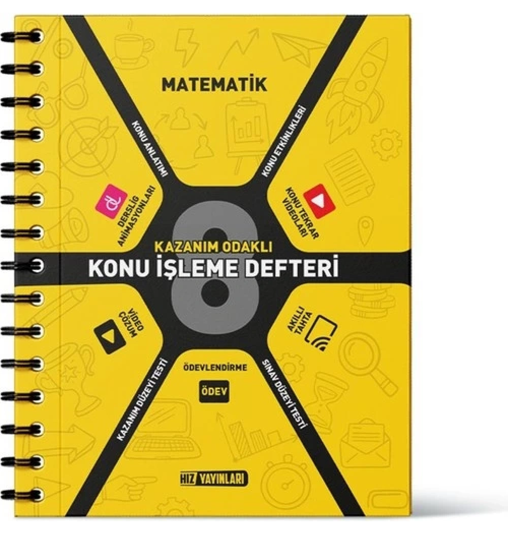 Hız 8.Sınıf Matematik Kazanım Odaklı Konu İşleme Defteri