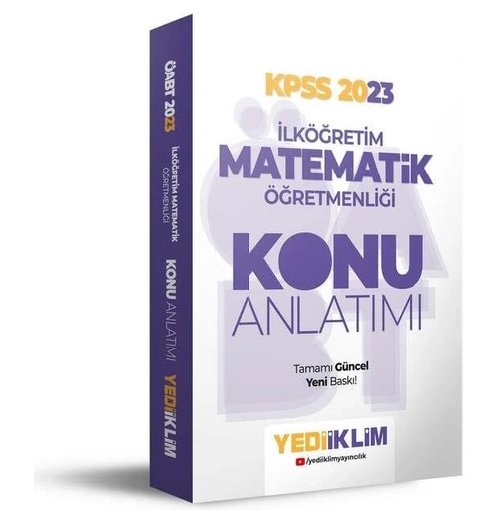 Kpss 2023 İlköğretim Matematik Öğretmenliği Konu Anlatım Yediiklim